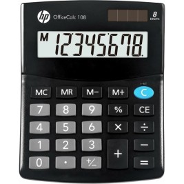 Калкулатор HP HPKOC108 Черен Пластмаса