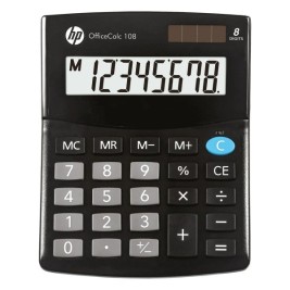 Калкулатор HP HPKOC108 Черен Пластмаса