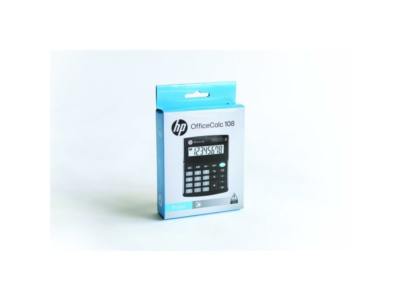 Калкулатор HP HPKOC108 Черен Пластмаса