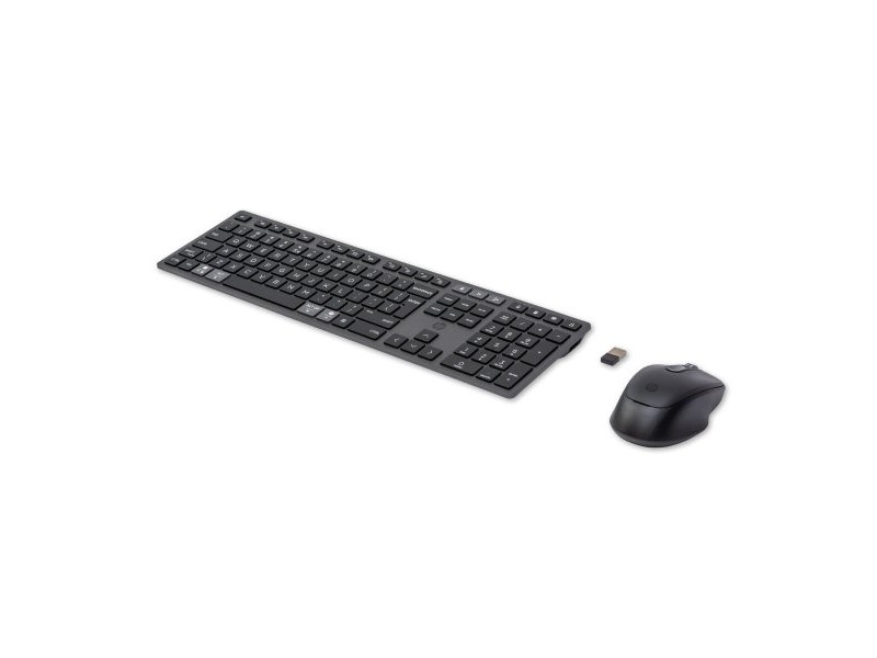 Клавиатура с мишка HP 9T5A9AA Черен английски език QWERTY