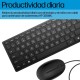Клавиатура с мишка HP 9SR36UT Черен Испанска Qwerty