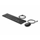 Клавиатура с мишка HP 9SR36UT Черен Испанска Qwerty