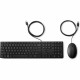 Клавиатура с мишка HP 9SR36UT Черен Испанска Qwerty