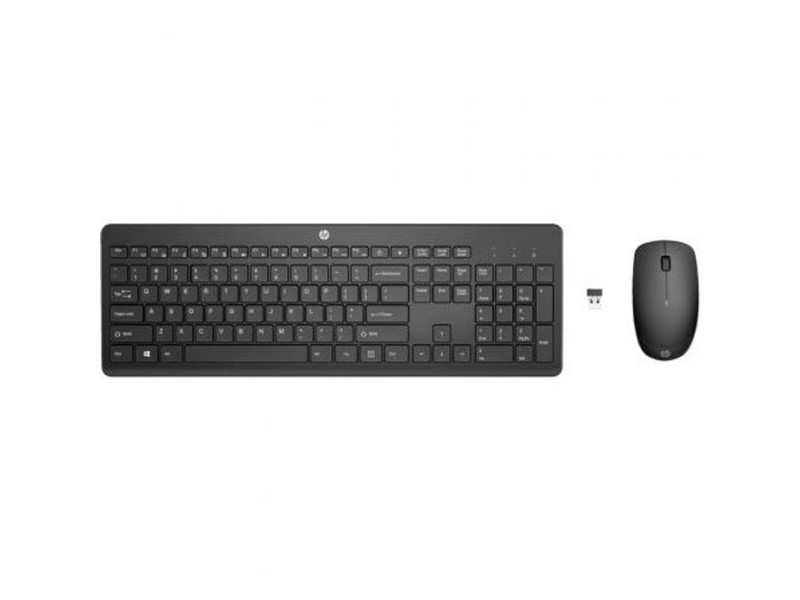 Клавиатура с мишка HP 1Y4D0UT Черен QWERTY