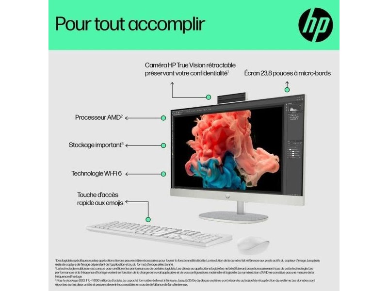 Всичко е едно HP 24-cr0081nf 16 GB RAM 23,8