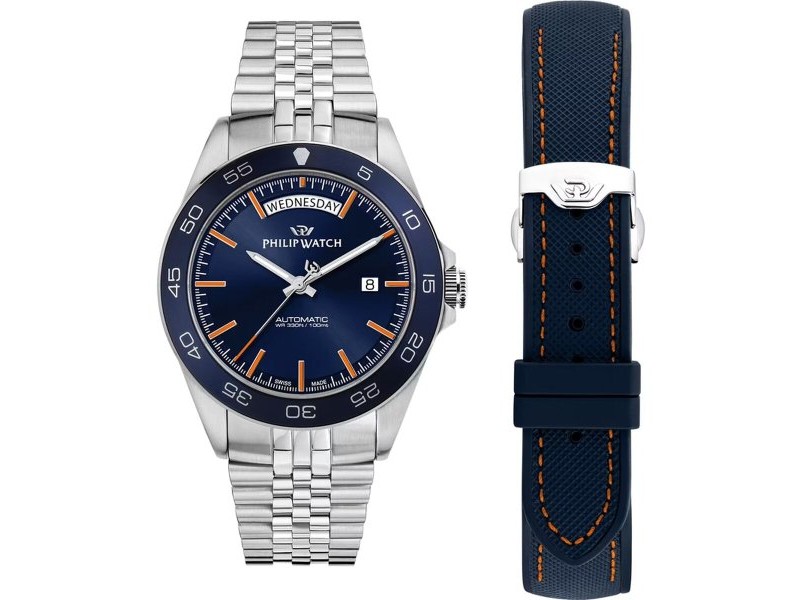 Мъжки часовник Philip Watch R8223597114 Сребрист