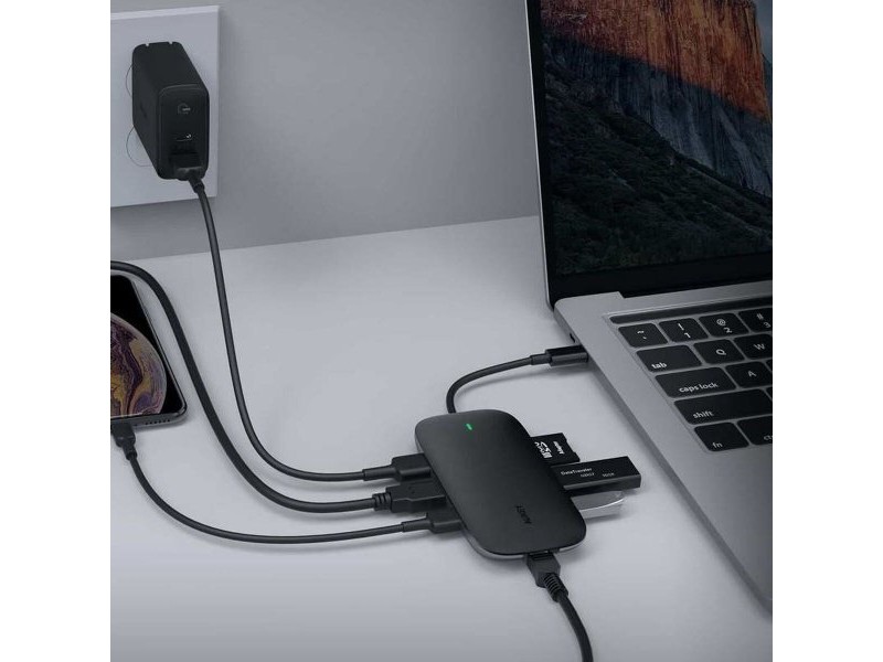 USB извод Aukey CB-C71 Черен 100 W