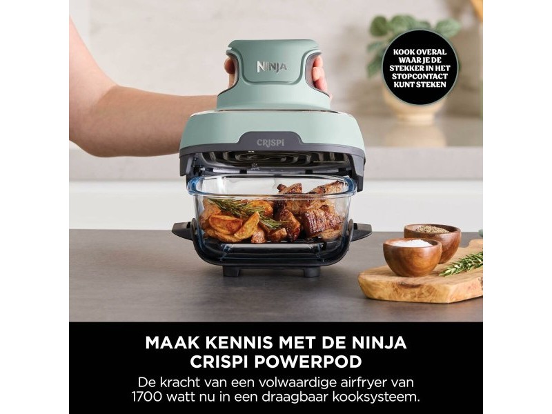 въздушен фритюрник NINJA CRISPI Зелен 1700 W 3,8 L
