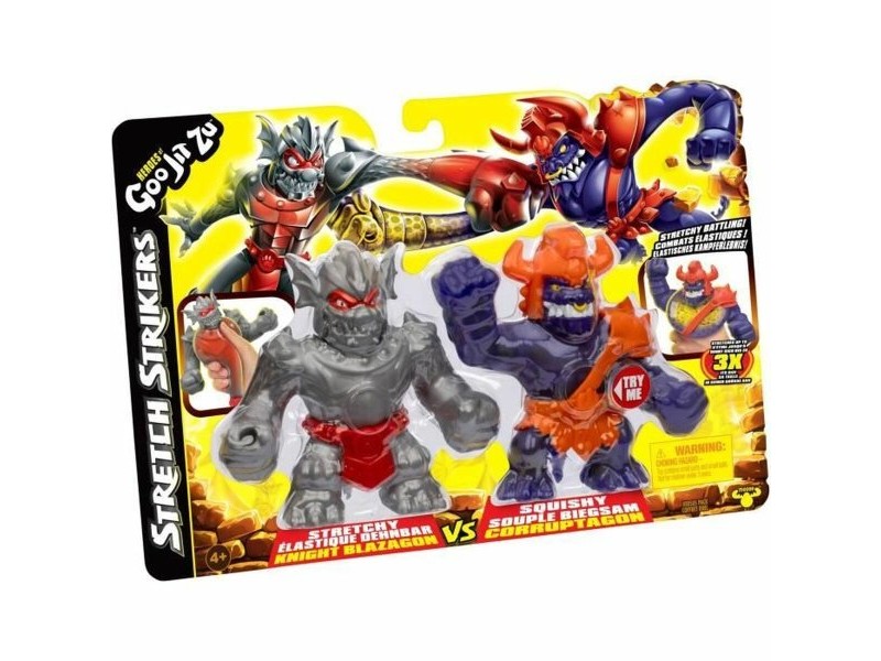 Playset Goo Jit Zu Strikers Blaz vs Corr Figura Duo 11cm