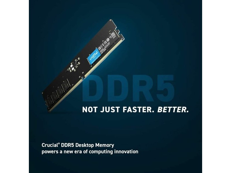RAM памет Crucial CT8G56C46U5 8 GB DDR5 SDRAM DDR5 5600 MHz RAM памет Crucial CT8G56C46U5 8 GB DDR5 SDRAM DDR5 5600 MHz
