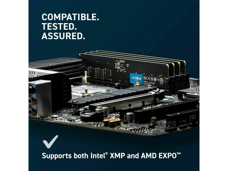 RAM памет Crucial CT8G56C46U5 8 GB DDR5 SDRAM DDR5 5600 MHz RAM памет Crucial CT8G56C46U5 8 GB DDR5 SDRAM DDR5 5600 MHz