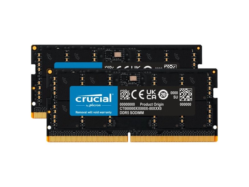 RAM памет Crucial CT2K32G56C46S5 64 GB DDR5 SDRAM DDR5 5600 MHz RAM памет Crucial CT2K32G56C46S5 64 GB DDR5 SDRAM DDR5 5600 MHz