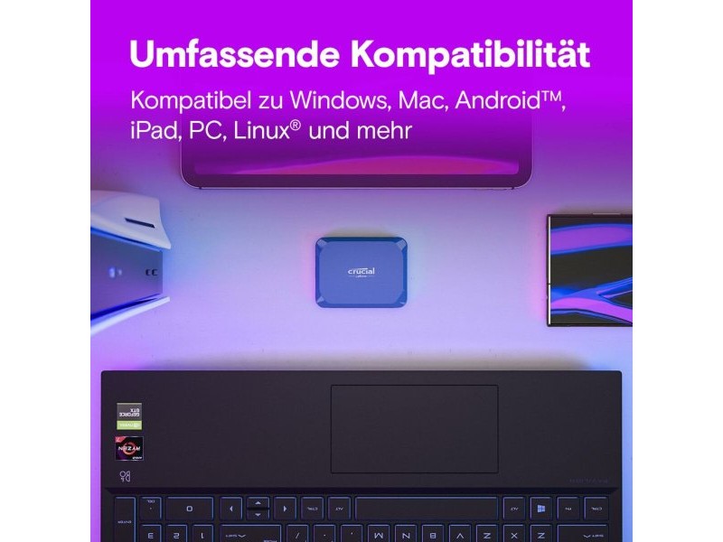 Външен харддиск Crucial X10 SSD 2 TB HDD