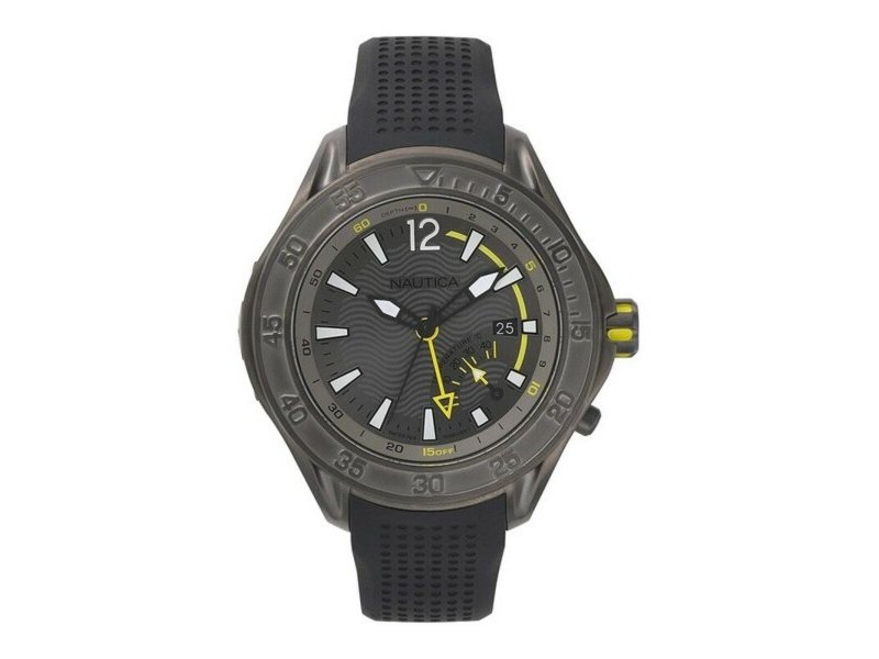 Мъжки часовник Nautica NAPBRW003 Черен Сив