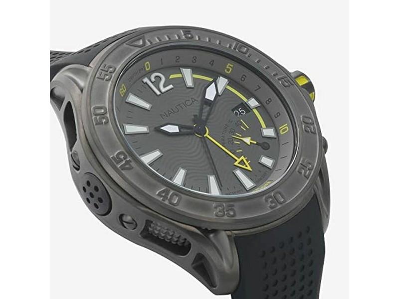 Мъжки часовник Nautica NAPBRW003 Черен Сив