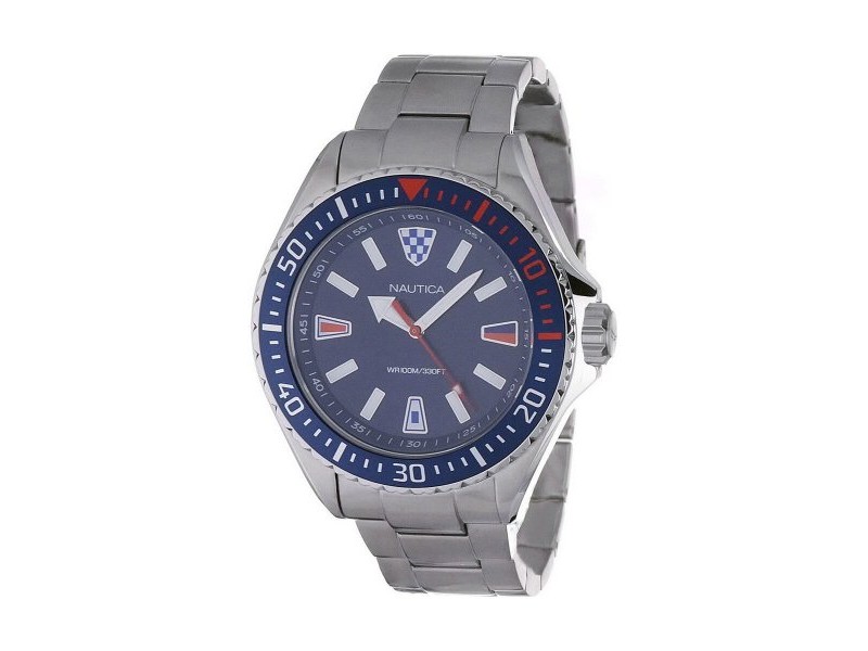 Мъжки часовник Nautica CRANDON PARK BEACH Сребрист (Ø 46 mm) Мъжки часовник Nautica CRANDON PARK BEACH Сребрист (Ø 46 mm)