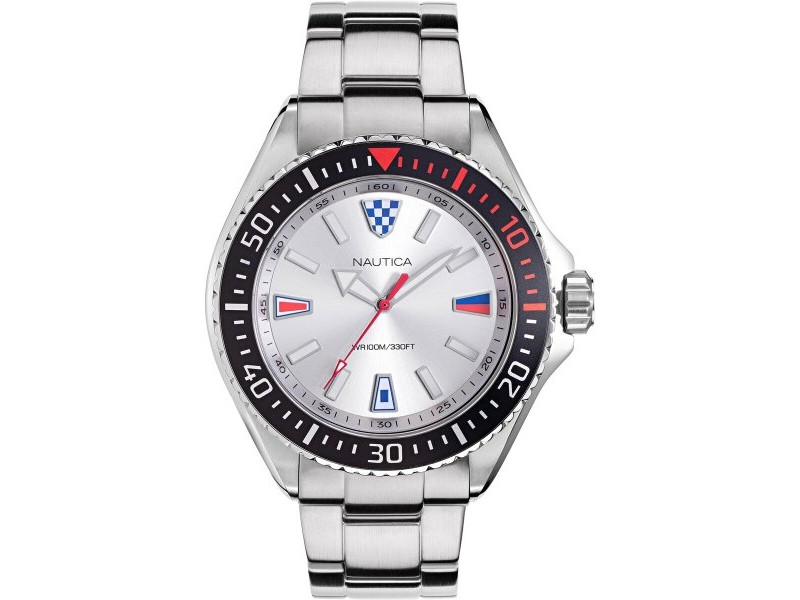Мъжки часовник Nautica NAPCPS905 Сребрист (Ø 46 mm)