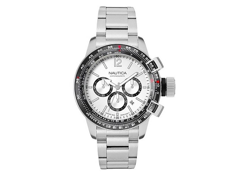 Мъжки часовник Nautica NAPBFCF04 Сребрист