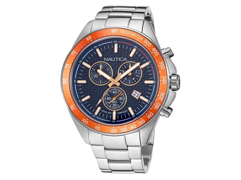 Мъжки часовник Nautica NAPOBF117 Сребрист (Ø 47 mm)