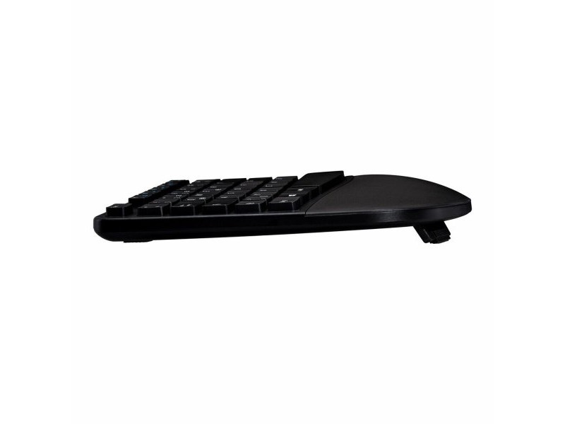 Kлаиатура с безжична мишка V7 CKW400ES Черен испански Испанска Qwerty