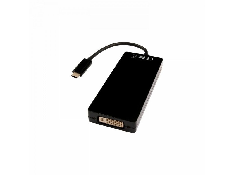 USB извод V7 V7UC-DPHDVGADVI-BLK Черен