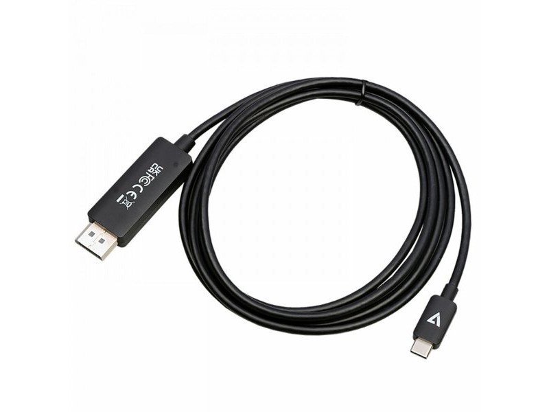 Адаптер за USB-C към DVI V7 V7USBCDP14-2M Черен 2 m 8K Ultra HD
