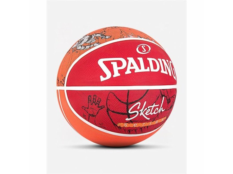 Баскетболна Топка Spalding Sketch Dribble Червен Естествен каучук (Размер 7) Баскетболна Топка Spalding Sketch Dribble Червен Естествен каучук (Размер 7)