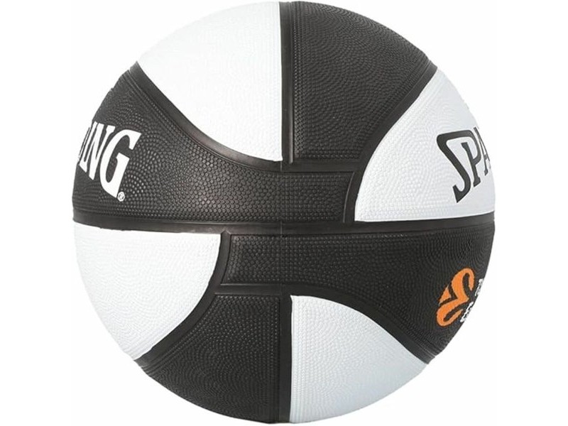 Баскетболна Топка Spalding Asvel Sz7 Бял Черен (Размер 7) Баскетболна Топка Spalding Asvel Sz7 Бял Черен (Размер 7)