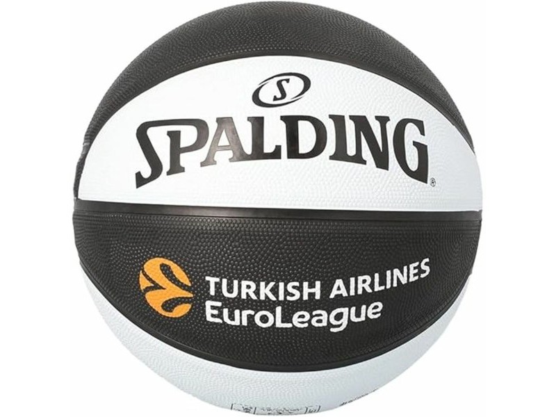 Баскетболна Топка Spalding Asvel Sz7 Бял Черен (Размер 7) Баскетболна Топка Spalding Asvel Sz7 Бял Черен (Размер 7)