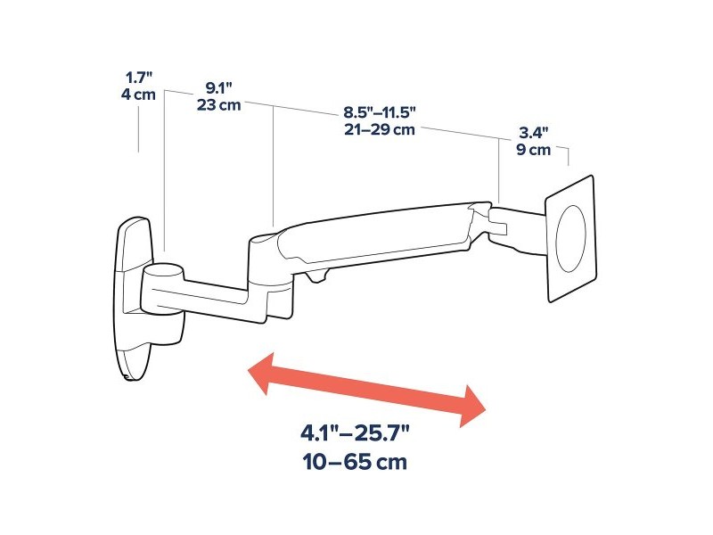 Поставка за телевизор Ergotron 45-243-224 11 Kg 34