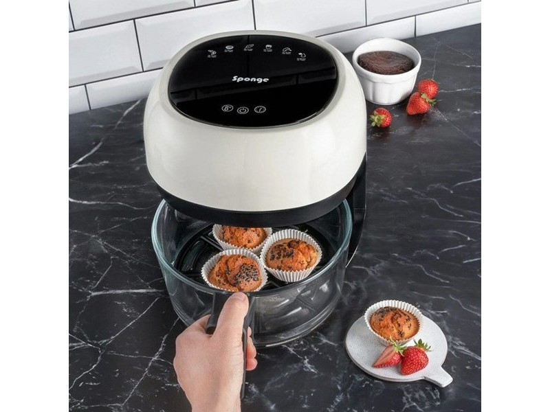 въздушен фритюрник Sponge 703674402063 Бял Черен 1000 W