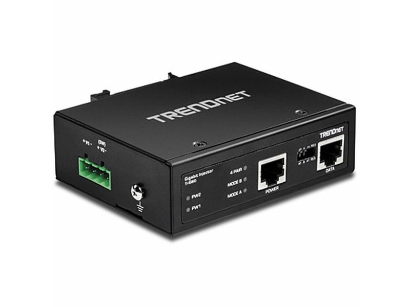 PoE инжектор Trendnet TI-IG60 1000 Mbit/s Черен