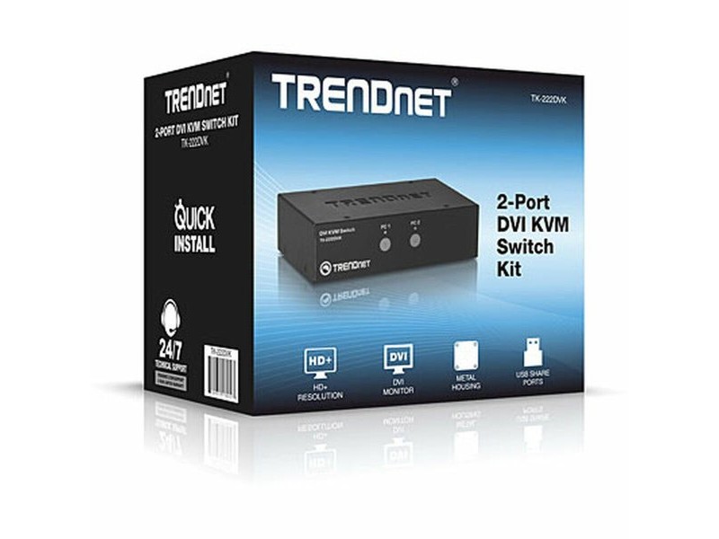 KVM суич Trendnet TK-222DVK