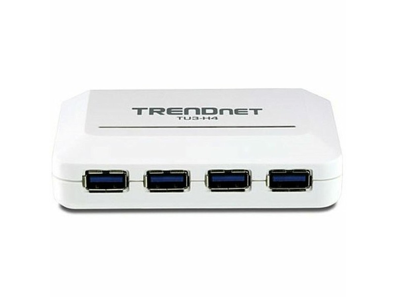USB извод Trendnet TU3-H4               Бял