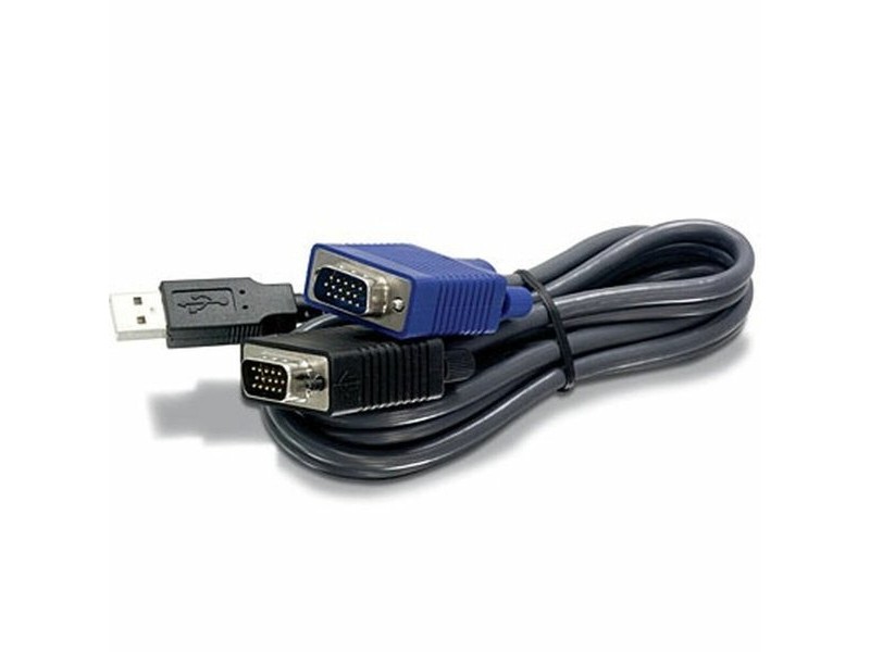 Кабел KVM Trendnet TK-CU10              Черен 2,8 m