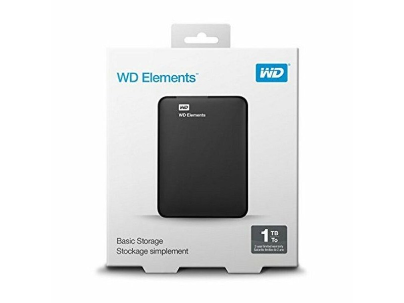 Външен харддиск Western Digital WD Elements Portable WDBUZG0010BBK-WESN 1 TB 2,5