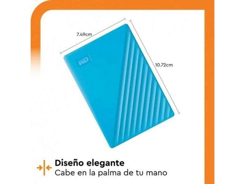 Външен харддиск Western Digital My Passport Син 2 TB
