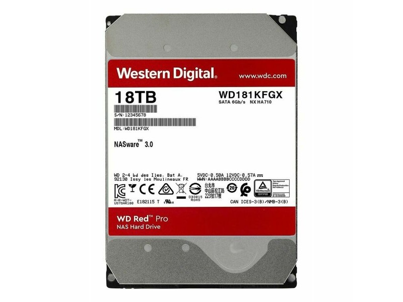 Твърд диск Western Digital WD181KFGX 18TB 7200 rpm 3,5
