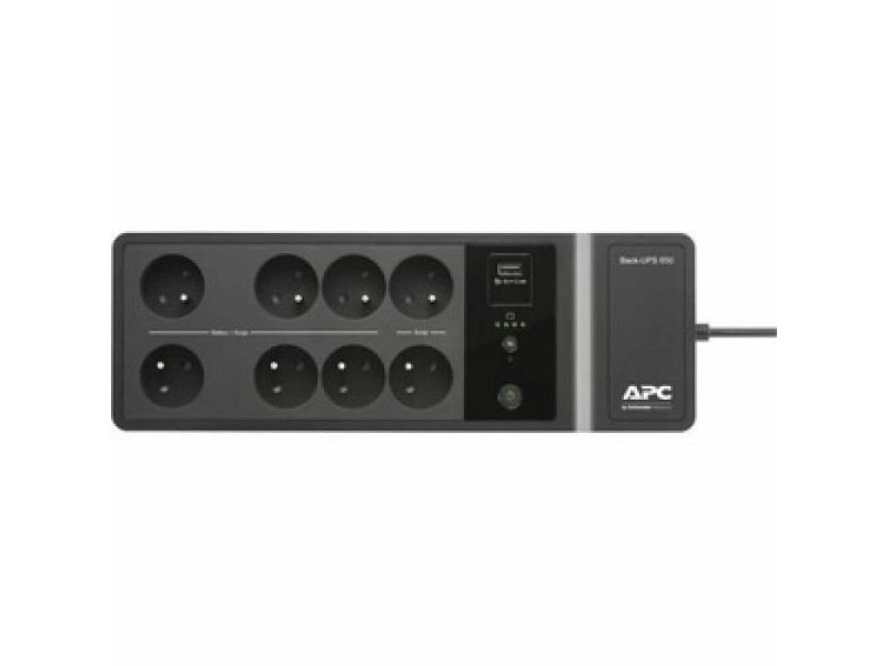 Защита от пренапрежение APC BE650G2-FR Черен Защита от пренапрежение APC BE650G2-FR Черен