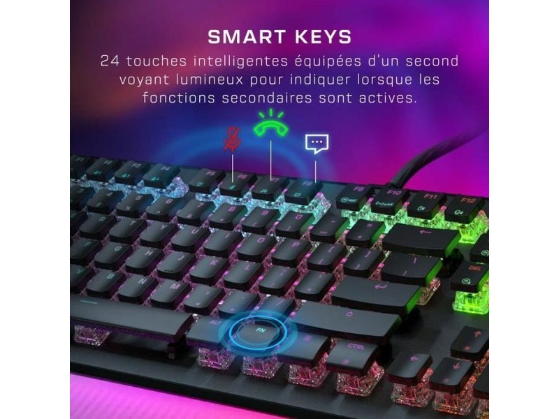 Клавиатура Turtle Beach Vulcan II Max Черен френски AZERTY