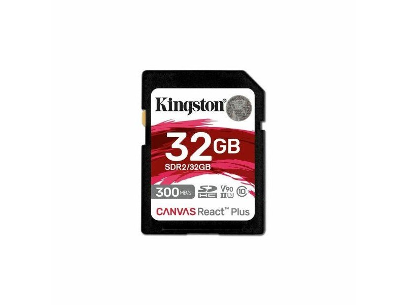 Mикро SD карта памет с адаптер Kingston SDR2/32GB 32 GB SDXC UHS-II 8K Ultra HD (След ремонт A)