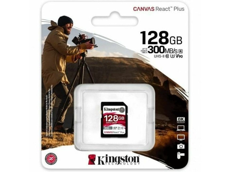Mикро SD карта памет с адаптер Kingston SDR2/128GB 128 GB SDXC UHS-II 8K Ultra HD Mикро SD карта памет с адаптер Kingston SDR2/128GB 128 GB SDXC UHS-II 8K Ultra HD