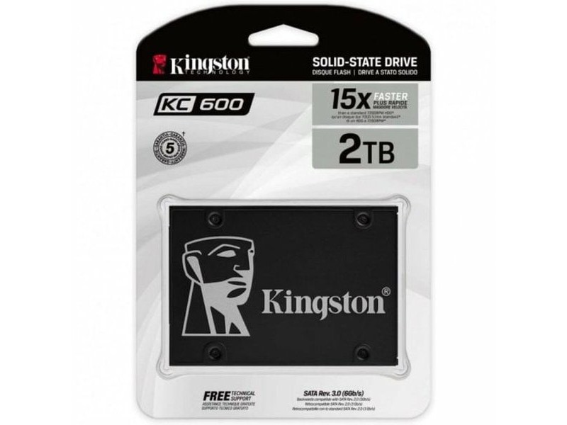 Твърд диск Kingston KC600 2 TB SSD