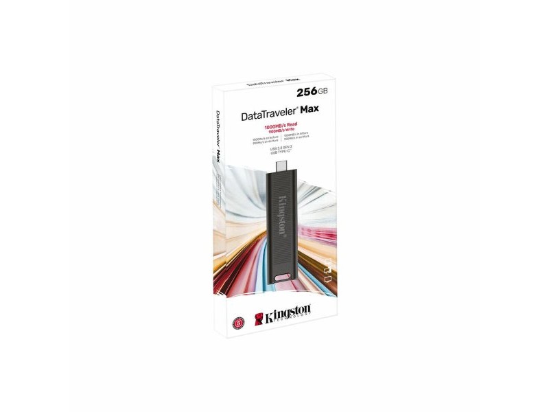 USB стик Kingston DTMAX/256GB Черен 256 GB (1 броя)
