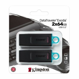USB стик Kingston DataTraveler Exodia Зелен 64 GB 2 pcs
