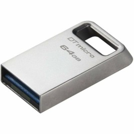 USB стик Kingston DataTraveler Micro 64 GB Черен Сребрист