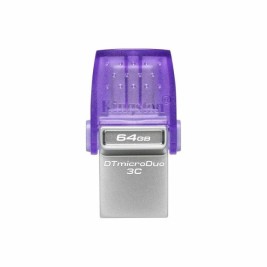 USB стик Kingston microDuo 3C Лилав 64 GB
