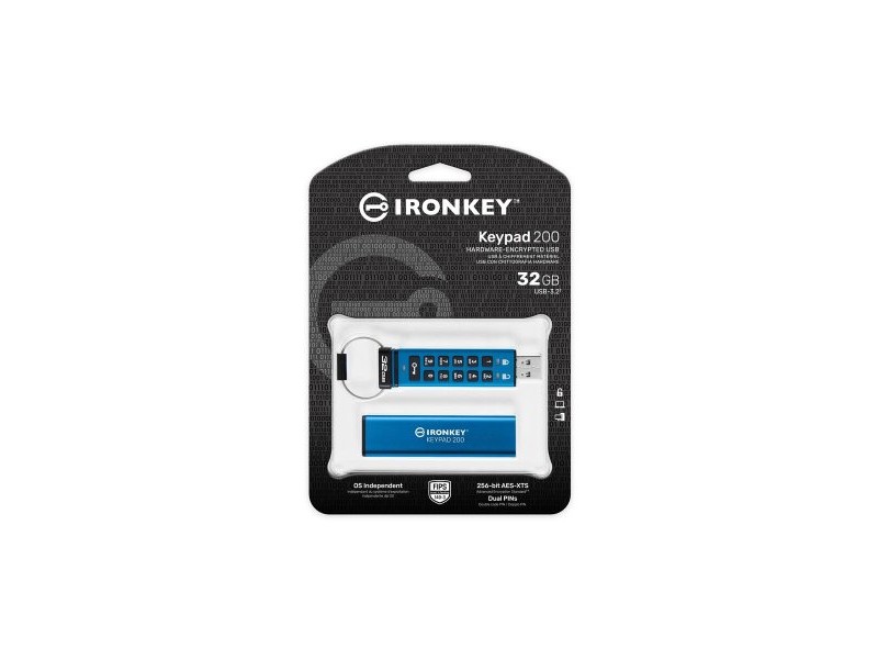 Флашка Kingston IKKP200/32GB Син 32 GB