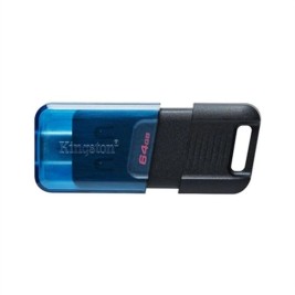 USB стик Kingston Technology DataTraveler 80 Син Черен 64 GB