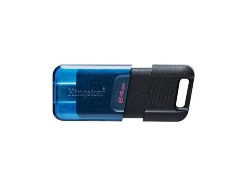 USB стик Kingston Technology DataTraveler 80 Син Черен 64 GB